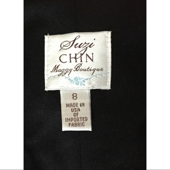 Vintage Suzi Chin Maggy Boutique Metallic Glam Party Dress - Picture 6 of 6